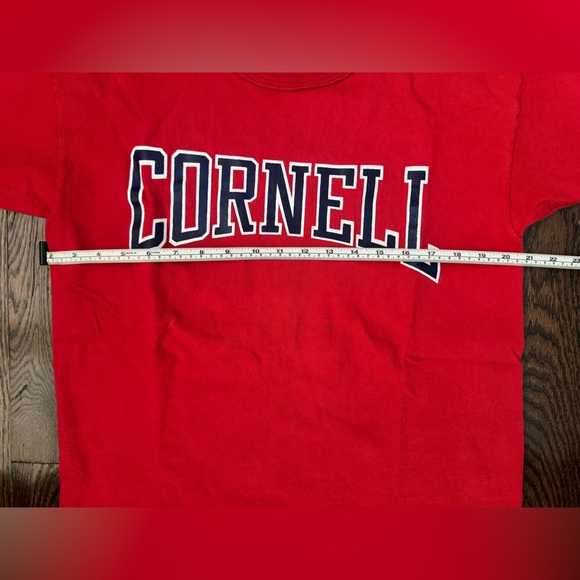 Vintage 80s Red Champion Cornell University T-Shirt L Single Stitch USA Made L - Picture 9 of 9